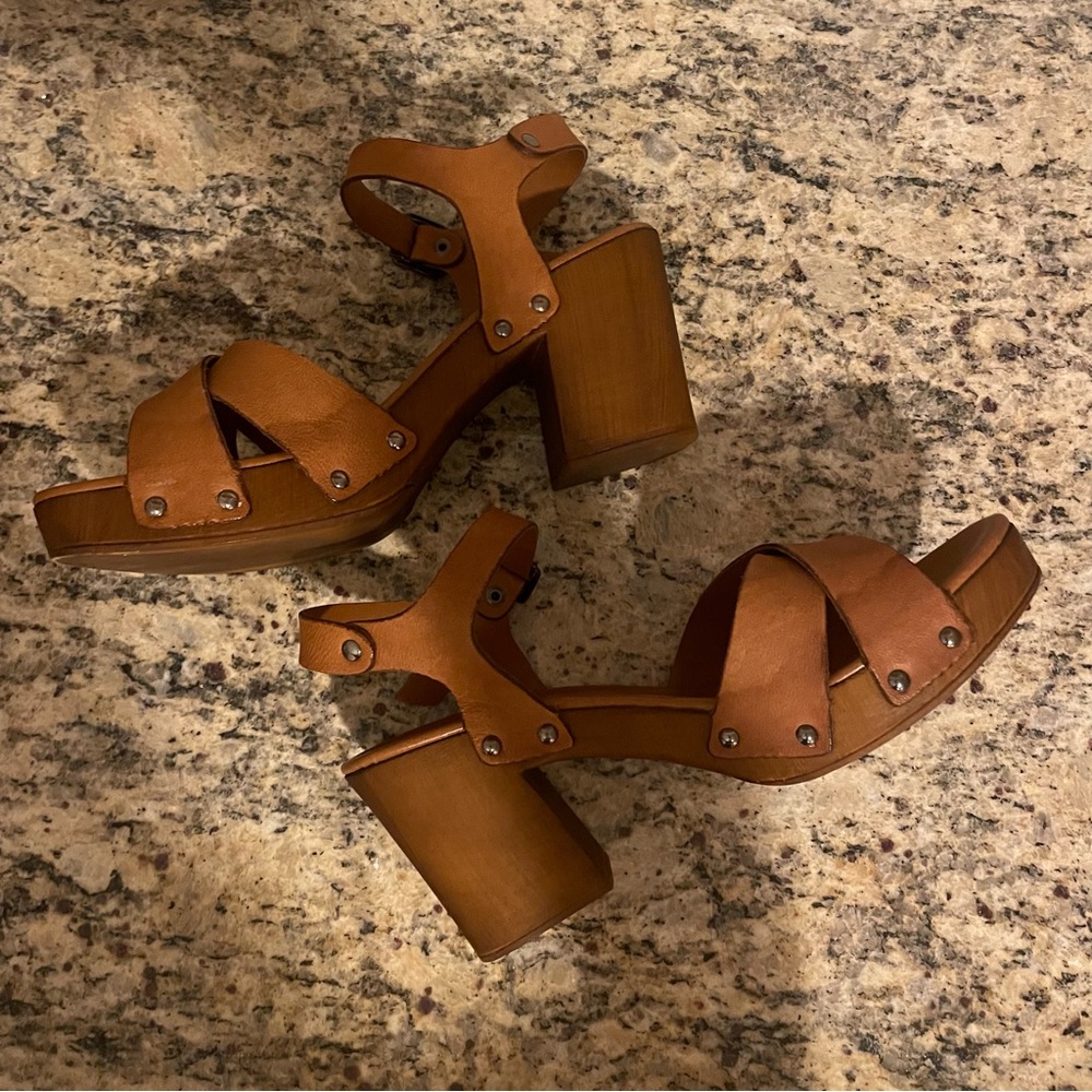 Brown Wedge Heels